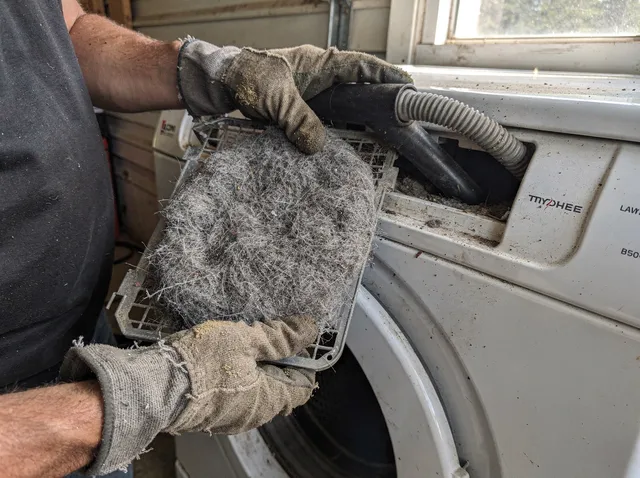 Cleaning Dryer Lint Trap in Anaheim, CA
