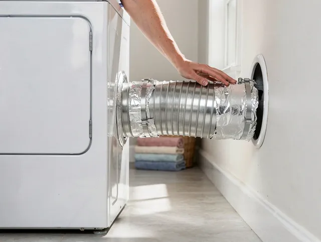 Professional dryer vent hose installation by North Tustin Dryer Vent Cleaning in North Tustin