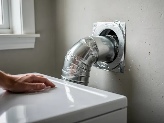 North Tustin Dryer Vent Cleaning expert performing professional dryer vent repair and installation in North Tustin