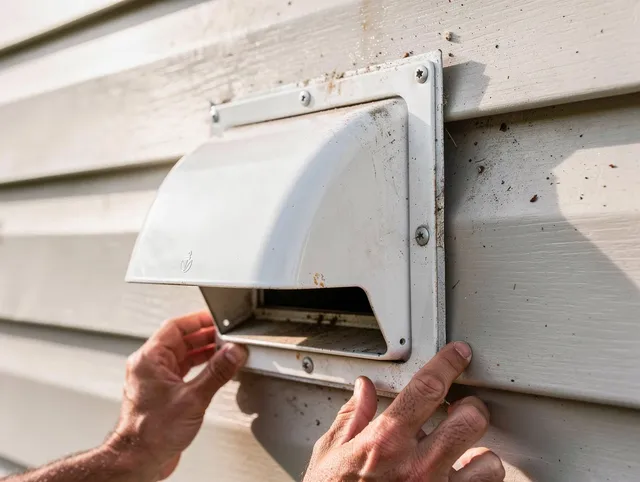 North Tustin Dryer Vent Cleaning technician delivering thorough residential dryer vent cleaning service in North Tustin